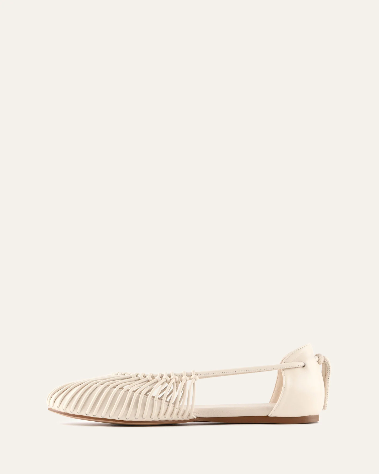 YUZU CASUAL FLATS OFF WHITE LEATHER - Image 5